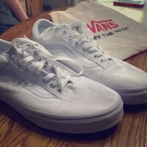 Vans old Skool classic white lace up trainer sz14